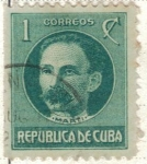 Stamps Cuba -  pi CUBA Marti 1c
