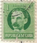 Stamps Cuba -  pi CUBA 1933 Marti 1c 2