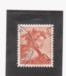 Stamps Italy -  Obra de Miguel Angel