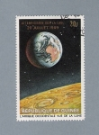 Stamps Guinea -  Atterrissage sur la lune 20 de Júlio 1969