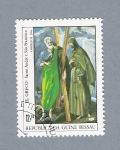 Stamps Guinea Bissau -  El Greco. Santo Andre e Sao Francisco
