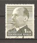 Stamps Germany -  Walter Ulbritcht.- Nueva Moneda.