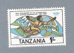 Stamps Tanzania -  40th Aniversariy of the Internacional Civil Aviation Organization 1944-1984