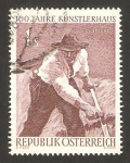 Stamps Austria -  centº de la casa de los artistas, segador