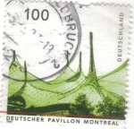 Stamps Germany -  pi ALEMANIA 1997 deutscher pavillon montreal 100 