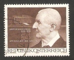 Sellos del Mundo : Europa : Austria : inauguración del centro anton bruckner, compositor