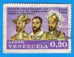Sellos de America - Venezuela -  Fundadores de la ciudad de maracaibo