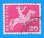 Stamps Switzerland -  Correo a Caballo