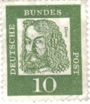 Stamps Germany -  ALEMANIA 1961 (M350) Bundesrepublik Durero 10