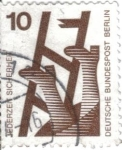 Stamps Germany -  pi ALEMANIA jederzeit sicherhett 10
