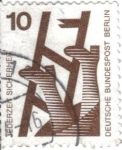 Sellos de Europa - Alemania -  pi ALEMANIA jederzeit sicherhett 10
