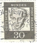 Sellos de Europa - Alemania -  ALEMANIA 1961 (M354) Bundesrepublik Kant 30