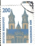 Stamps Germany -  pi ALEMANIA magdeburger dom 200