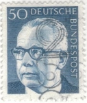 Sellos de Europa - Alemania -  ALEMANIA 1970 (Y511) Presidente G.Heinemann. Alemania Federal (DBP) 50
