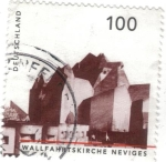 Stamps Germany -  pi ALEMANIA wallfahrtskirche neviges 100
