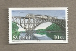 Stamps Sweden -  Tren cruzando puente
