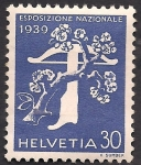 Stamps : Europe : Switzerland :  Árbol y Ballesta.-Versión Italiano.