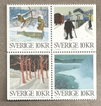 Stamps Sweden -  Arte en el invierno