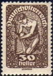 Sellos de Europa - Austria -  Austria 1919-20 Scott 211 Sello Nuevo Alegoria de la Nueva Republica c/charnela Osterreich 