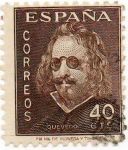 Stamps : Europe : Spain :  CENTENARIO DE LA MUERTE DE QUEVEDO