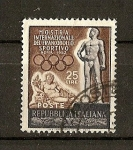 Stamps Italy -  Exposicion Internacional del sello Deportivo (Roma)