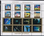 Stamps : Asia : United_Arab_Emirates :  Historia Espacial
