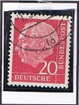 Stamps : Europe : Germany :  Presidente Theodor Heuss
