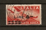 Sellos de Europa - Italia -  Sello de 1945 sobrecargado