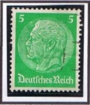 Stamps Germany -  Presidente Von Hindenburg