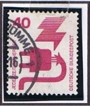 Stamps Germany -  Acidentes de Trabajo ( electricidad )