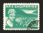 Stamps Albania -  teatro de boutrinte y busto de apolo