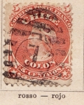 Stamps Chile -  Colon Ed 1867