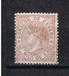 Stamps Europe - Spain -  Edifil  96  Cifras e Isabel II   