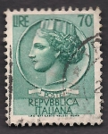 Stamps Italy -  Moneda SIRACUSA.