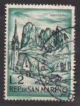 Stamps : Europe : San_Marino :  Vista de Sassolungo