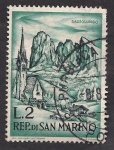 Sellos de Europa - San Marino -  Vista de Sassolungo