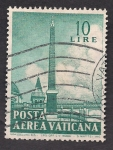 Stamps Vatican City -  Obelisco Santa María la Mayor.