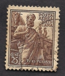 Stamps : Europe : Vatican_City :  Estatua de San Pedro.