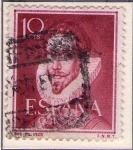 Stamps Spain -  1072-Literatos Lope de Vega