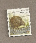 Stamps New Zealand -  Kiwi marrón