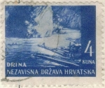 Stamps Croatia -  pi CROACIA drina 4k