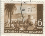 Stamps Croatia -  pi CROACIA dubrovnik 6k