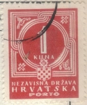 Stamps Croatia -  pi CROACIA porto 1k