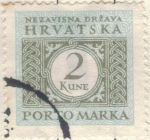 Stamps Croatia -  pi CROACIA porto marka 2k 