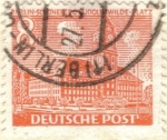 Sellos de Europa - Alemania -  ALEMANIA 1949 Freimarken: Berliner Bauten - schoneberg rudolf wilde platz 8