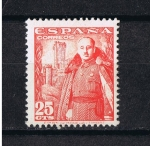 Stamps Spain -  Edifil  1024  General Franco y castillo de la Mota   