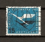 Stamps Germany -  (RFA) Reapertura de la Compañia Lufthansa