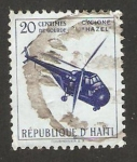 Stamps America - Haiti -  Ayuda a las víctimas del Ciclón Hazel, helicóptero