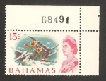 Stamps America - Bahamas -  elizabeth II, jardín marino