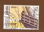 Stamps Spain -  1992. Castillo de popa de la nao Santa María